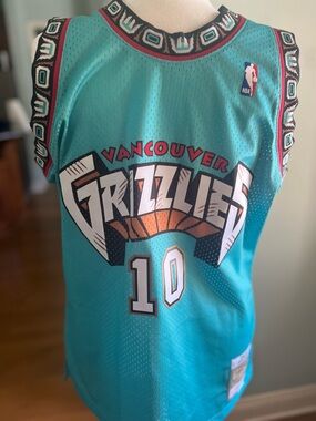 Mitchell & Ness Vancouver Grizzlies Mike Bibby #10 Jersey XXL Teal Basketball